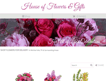 Tablet Screenshot of houseofflowerstx.com